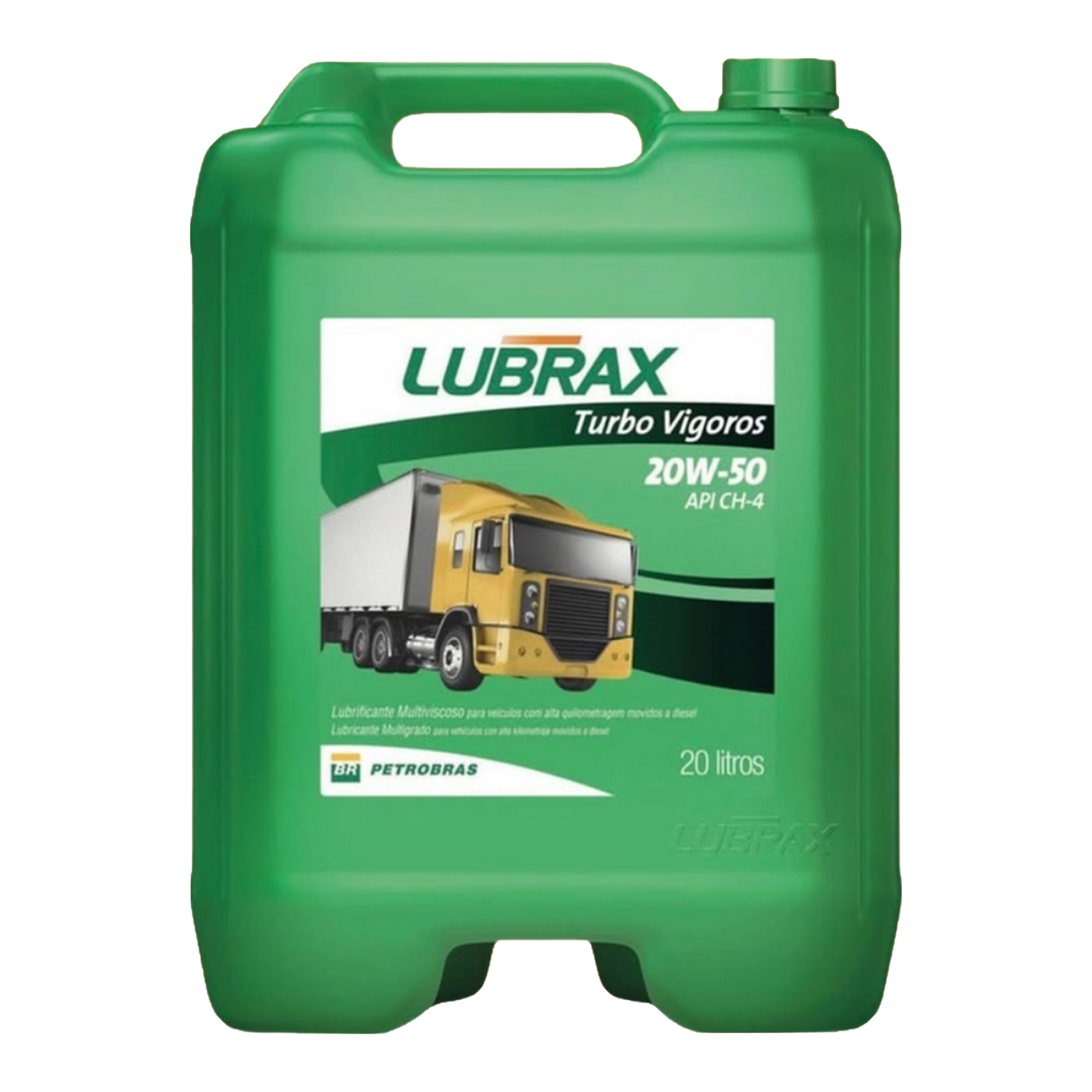 Óleo de Motor Diesel Lubrax 20W50 Turbo Vigoros API Ch-4 Mineral 20L