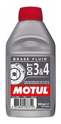 Fluido de Freio Dot 3 e Dot 4 Motul Dot 3&4 Brake Fluid Sintético 500ml