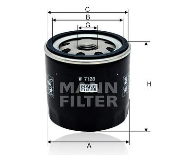Filtro de Óleo Mann W7128