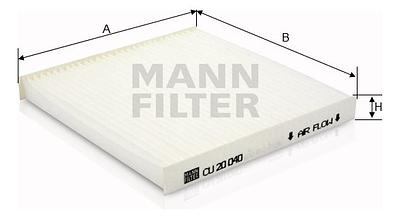 Filtro de Cabine Mann CU20040