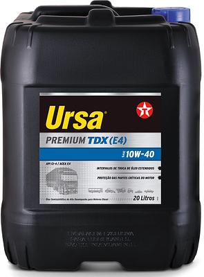 Óleo de Motor Diesel Texaco 10W40 Ursa Premium TDX E4 API CI-4 Semissintético 20L