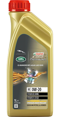 Óleo de Motor Castrol 0W20 Edge Prof E C5 Sintético 1L