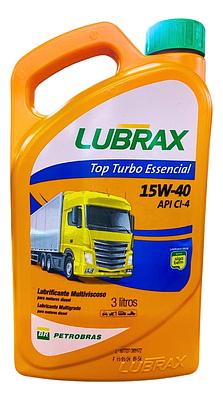 Óleo de Motor Diesel Lubrax 15W40 Top Turbo Essencial API CI-4 Mineral 3L
