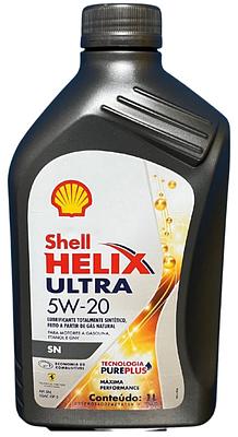 Óleo de Motor Shell 5W20 Helix Ultra Ilsac GF-5 Api SN Sintético 1L