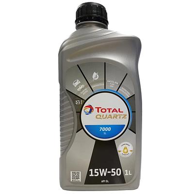 Óleo de Motor Total 15W50 Quartz 7000 Api SL Semissintético 1L