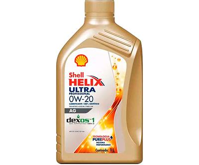 Óleo de Motor Shell 0W20 Helix HX8 Professional AG Sintético API SP 1L