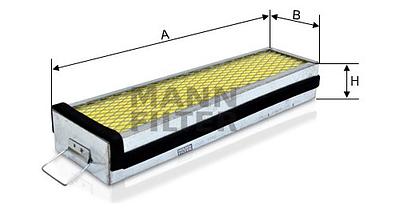 Filtro de Cabine Mann CUD3750