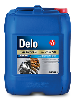 Óleo de Transmissão Texaco Delo Syn-Gear HD 75W90 GL-5 Sintético 20L