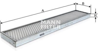 Filtro de Cabine Mann CUD6035