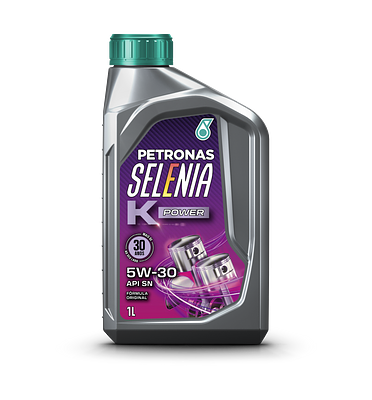Óleo de Motor Petronas 5W30 Selenia K Power Api SN Azul Escuro Sintético 1L