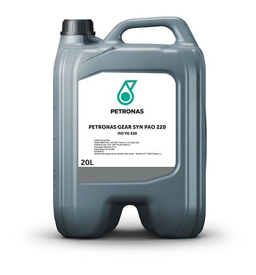 Óleo Industrial Petronas Gear Syn Pao 220 Iso 220 Sintético 20L
