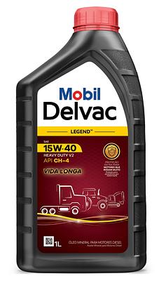 Óleo de Motor Diesel Mobil 15W40 Delvac Super 1400 V2 Vida Longa API CH-4 Mineral 1L