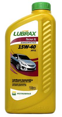 Óleo de Motor Lubrax 15W40 Tecno Api SL Semissintético 1L