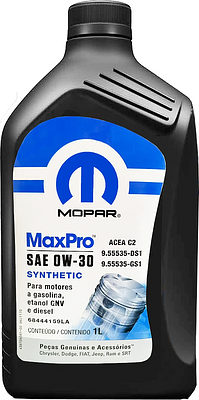 Óleo 0W30 Sintético Mopar MaxPro ACEA C2 1L