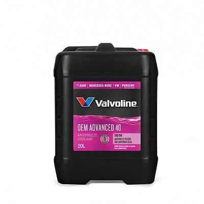 Aditivo de Radiador Valvoline Advanced OEM 40 Antifreeze/Coolant Diluído Pronto para Uso 50/50 20L