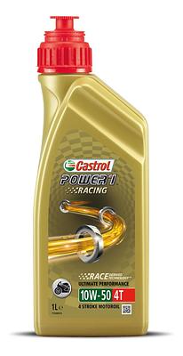 Óleo de Motor Moto 4T Castrol 10W50 Power 1 Racing Jaso MA2 Sintético 1L