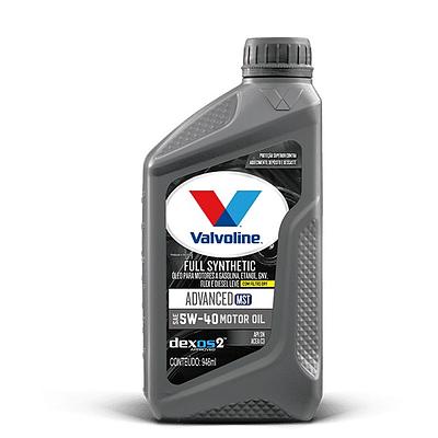 Óleo de Motor Valvoline 5W40 Full Synthetic Advanced MST Dexos 2 Acea C3 Api SN Sintético 946ml