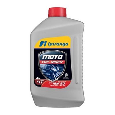 Óleo de Motor Ipiranga 15W50 Moto Top Rider API Sn Sintético 1L