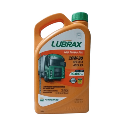Óleo De Motor Diesel Lubrax 10W30 Ck-4/Cj-4 Semissintético Top Turbo Pro 3L