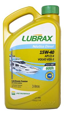 Óleo De Motor Diesel Lubrax 15W40 Ci-4/Sl Nautica Diesel 3L
