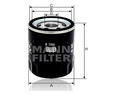 Filtro de Óleo Mann W7300