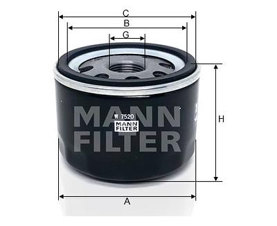 Filtro de Óleo Mann W7520