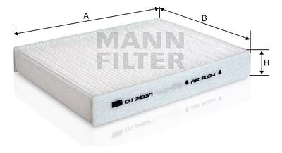 Filtro de Cabine Mann CU2433/1