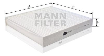 Filtro de Cabine Mann CU2141/2