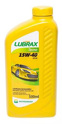 Óleo de Motor Lubrax 15W40 Tecno API SL Semissintético 500ML