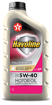 Óleo de Motor Texaco 5W40 Havoline Full Synthetic API SP 1L