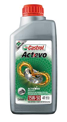 Óleo de Motor Castrol 15W50 Actevo 4T Jaso MA2 API SL Semissintético 1L