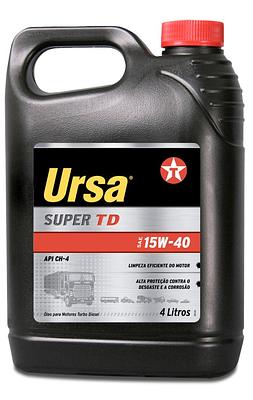 Óleo de Motor Diesel Texaco 15W40 Ursa Super TD API Ch-4 Mieral 4L