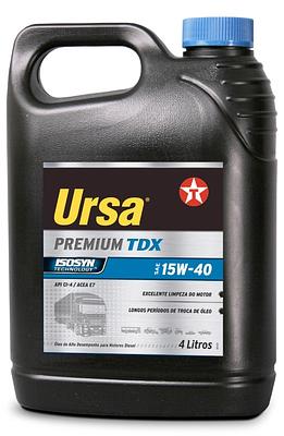 Óleo de Motor Diesel Texaco 15W40 Ursa Premium TDX API CI-4 Mineral 4L
