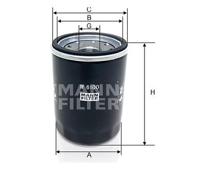 Filtro de Óleo Mann W6100