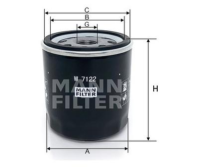 Filtro de Óleo Mann W7122