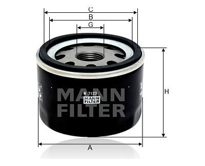 Filtro de Óleo Mann W7123