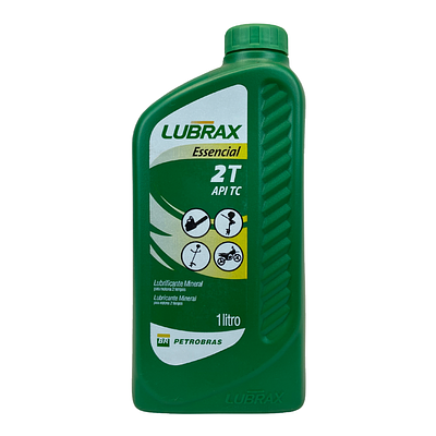 Óleo de Motor Lubrax 2T TC Essencial Moto Mineral 1L