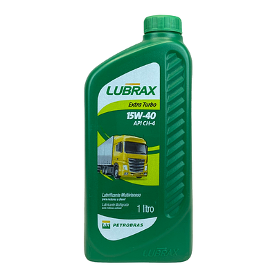 Óleo de Motor Diesel Lubrax 15W40 Extra Turbo API Ch-4/SL Mineral 1L