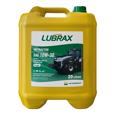 Óleo de Transmissão Lubrax 10W30 Unitractor API Gl-4 Mineral 20L