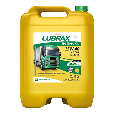 Óleo de Motor Diesel Lubrax 15W40 Top Turbo Pro SS API CK-4/CJ-4 Semissintético 20L