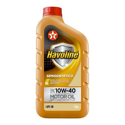 Óleo de Motor Texaco 10W40 Havoline Api SN Semissintético 1L