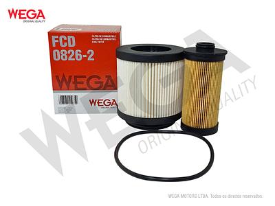 Filtro de Combustível Diesel Wega FCD0826-2