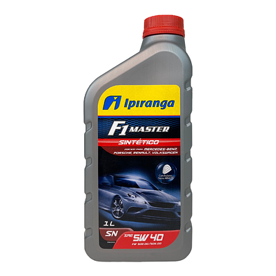 Óleo de Motor Ipiranga 5W40 F1 Master API SN 502.00 505.00 Sintético 1L