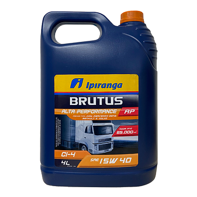 Óleo de Motor Diesel Ipiranga 15W40 Brutus Alta Performance AP API CI-4 Mineral 4L
