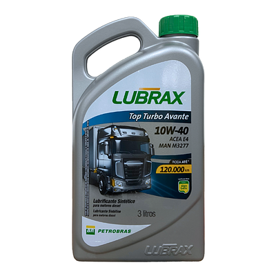 Óleo de Motor Diesel Lubrax 10W40 Top Turbo Avante API Ch-4/SL Sintético 3L