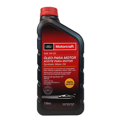 Óleo de Motor Motorcraft 5W20 API Sn/Sp Sintético 1L