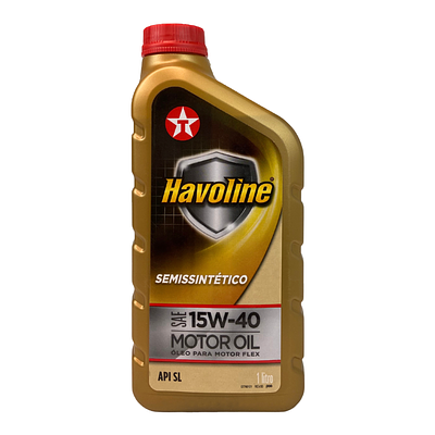 Óleo de Motor Texaco 15W40 Havoline Premium Flex Api SL Semissintético 1L