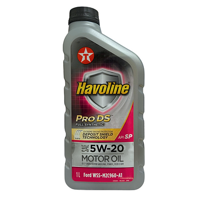 Óleo de Motor Texaco 5W20 Havoline Pro DS Full API Sn/Rc/Gf5 Sintético 1L