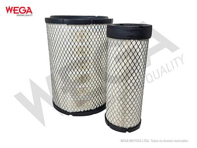Filtro de Ar Primário e Secundário Wega WAP924K