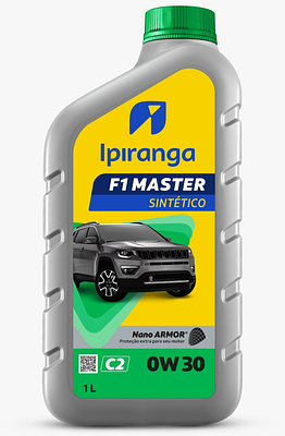 Óleo Motor Ipiranga 0W30 C2 F1 Master Sintético 1L